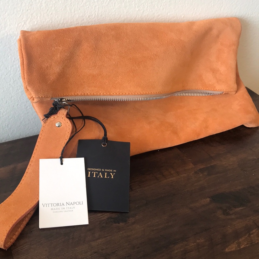 VITTORIA NAPOLI SUEDE CLUTCH